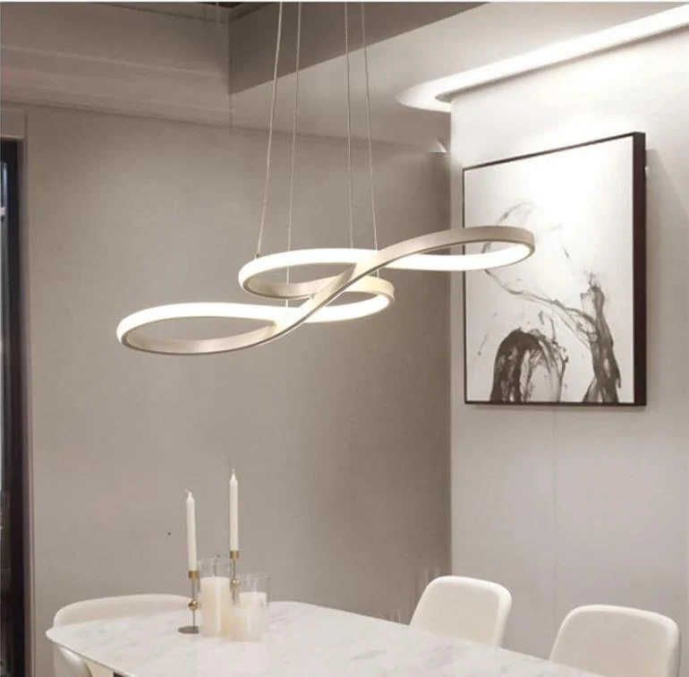 Nowoczesny żyrandol LED Infinity Chandelier – świetlna pętla