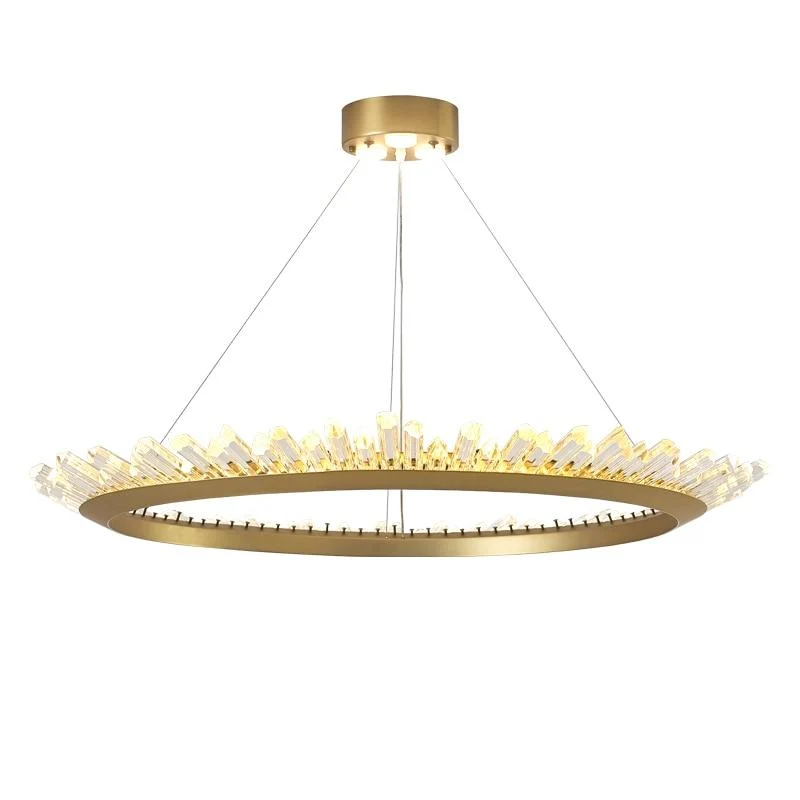 Mignonette Modern Crystal LED Chandelier in Iron Metal