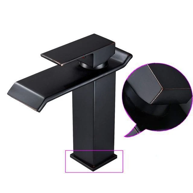 Luxury Brass Vanity Faucet with Single Handle Deck Mount