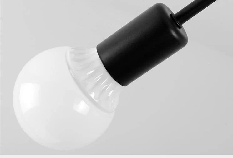 Moderne industriell loftlampe i metal, 47,2 inches lang