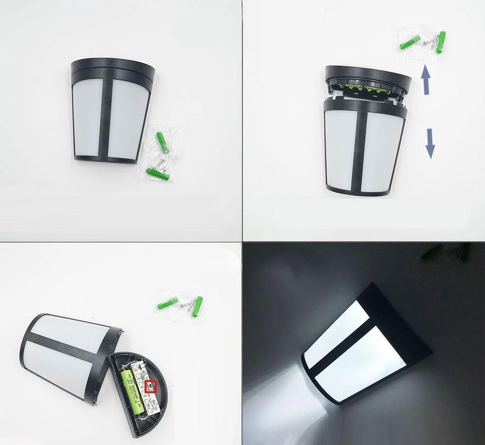 Blanch Outdoor Waterproof Solar Wall Lamp for Garden and Courtyard