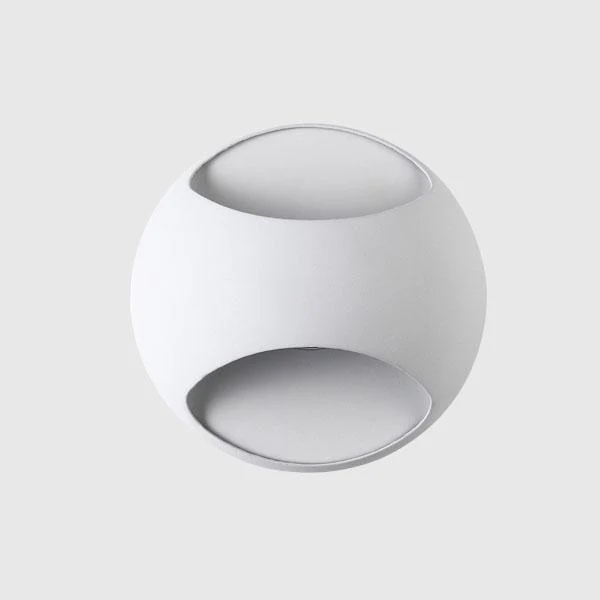 Lámpara circular nórdica moderna de rebote de luz Acacia en blanco cálido