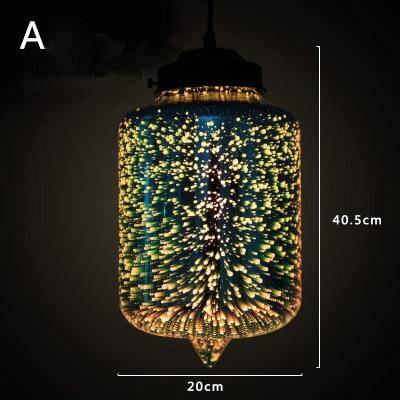 Lâmpada Suspensa Nórdica Moderna Nebula com Cúpula de Vidro Starlight