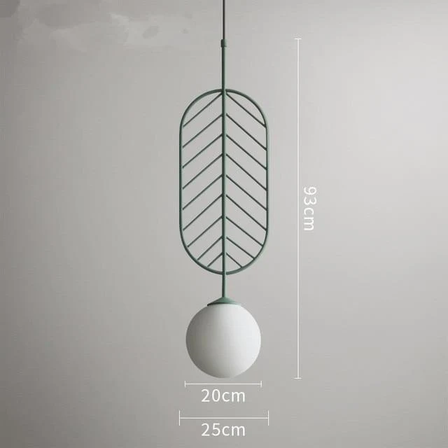 Cosima Modern Nordic Pendant Lamp in Iron Metal, Three Sizes