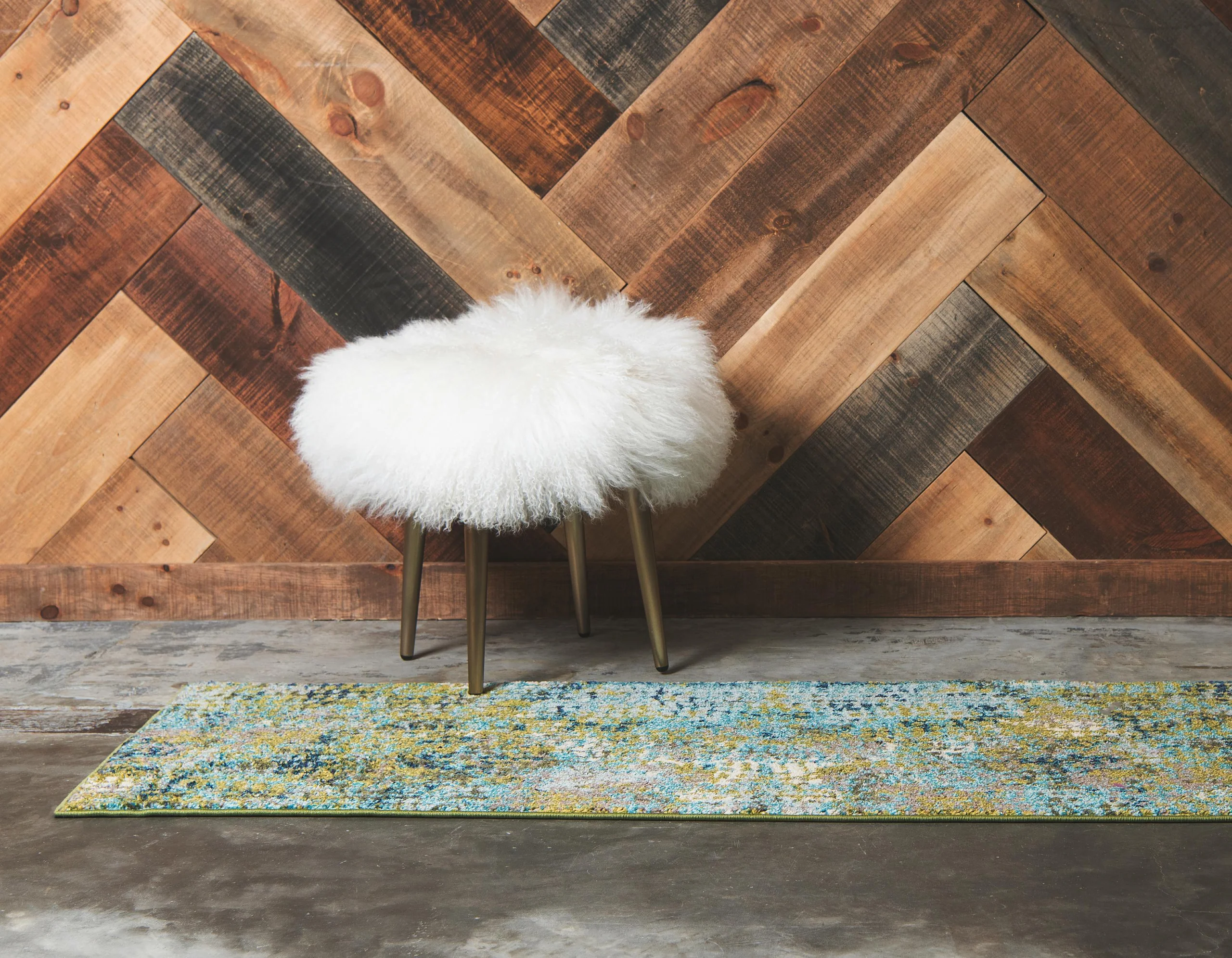 Franco Modern Circle Pattern Rug from Unique Loom