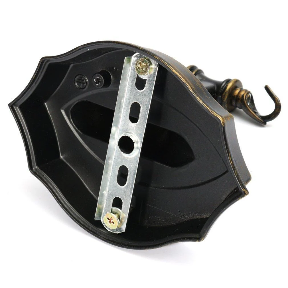 Vintage Lantern Style Wall Mount Lamp with LED Bulbs and Mounting Accessories