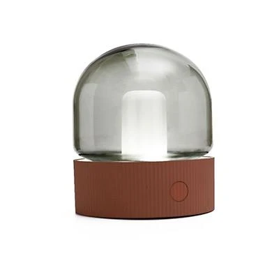 Asher Glas Kuppel Bordlampe med Én-Knaps Dæmpning og Sleep Timer