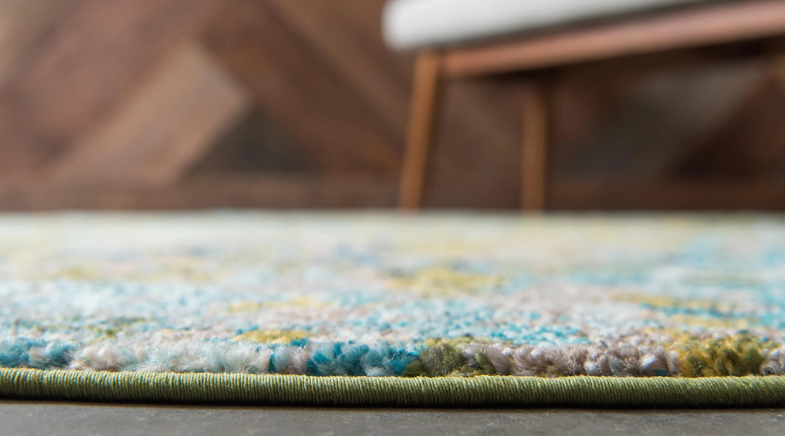 Franco modern matta med cirkelmönster av Unique Loom