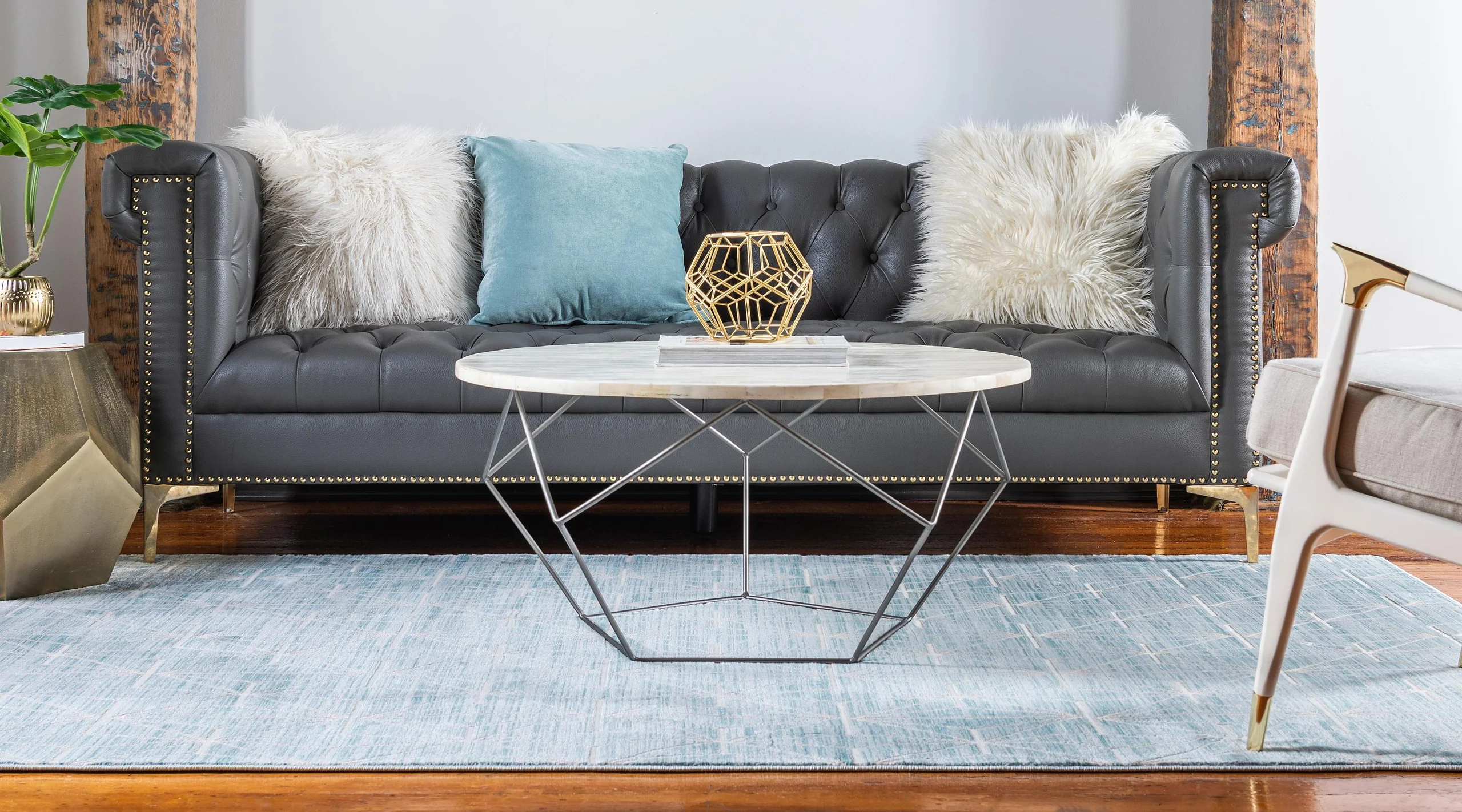 Aaro Geometric Modern Large Rug by Unique Loom