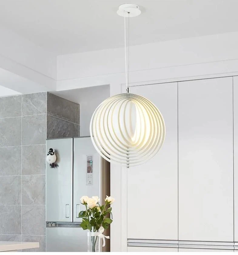 Lámpara colgante modern vintage Hardy de madera y hierro con base ⟦K0⟧