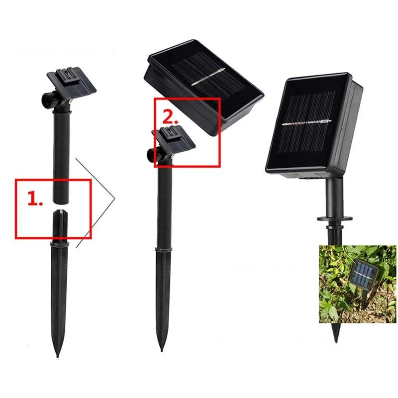 Solar Droplet Bulb String Light for Garden Ambience with LED Bulbs
