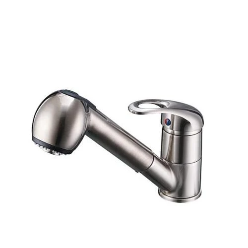 Torneira de Cozinha Monocomando com Bica Pull Out em Cobre para Bancada Ellis