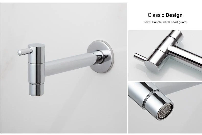 Torneira de Parede para Banheiro Linus Chrome com Alavanca Única