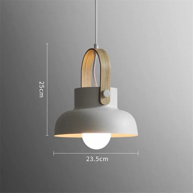 Nowoczesne nordyckie lampy wiszące LED Petah z kloszem kopułowym do domu, restauracji lub biura