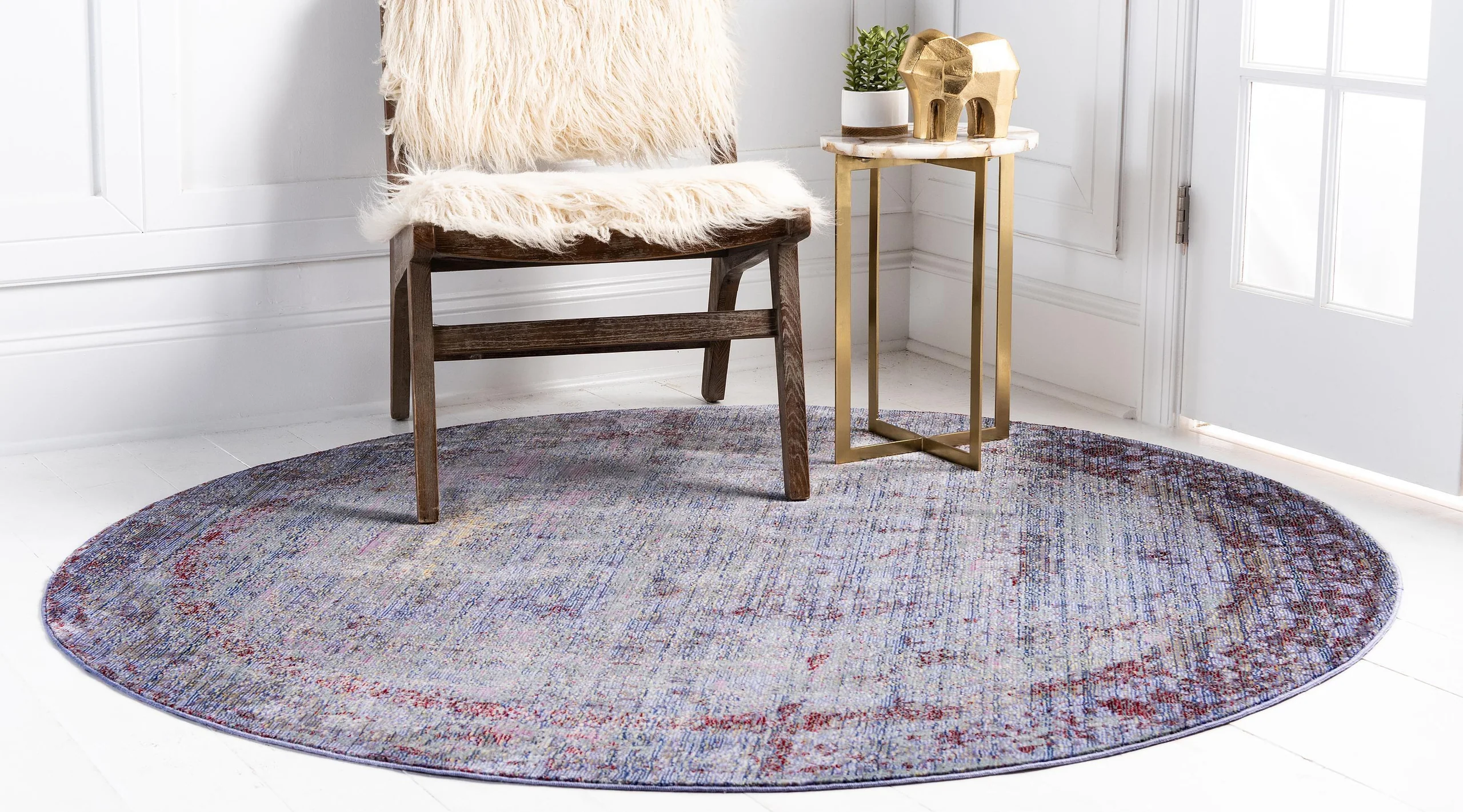 Zaire Violet Gradient Blend Rug for Home or Office