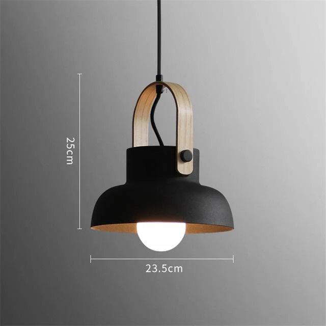 Nowoczesne nordyckie lampy wiszące LED Petah z kloszem kopułowym do domu, restauracji lub biura