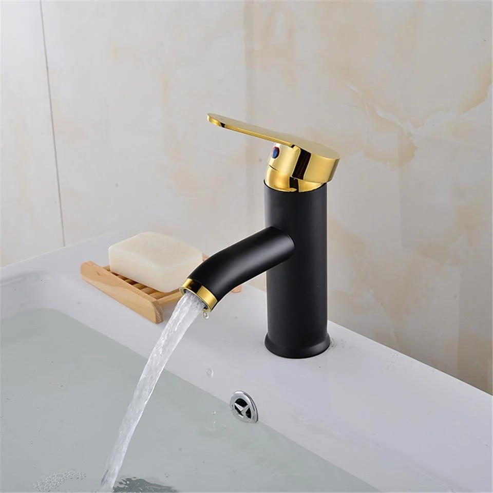 Black Matte Finish Stainless Steel Faucet, Single Handle Contemporary