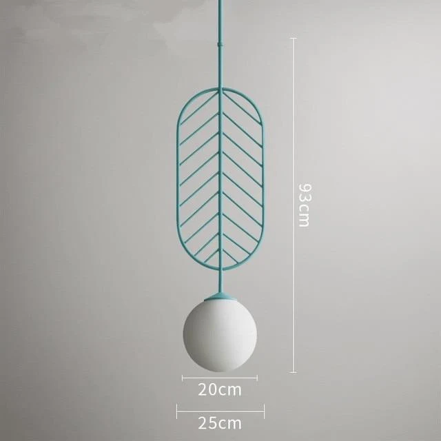 Cosima Modern Nordic Pendant Lamp in Iron Metal, Three Sizes