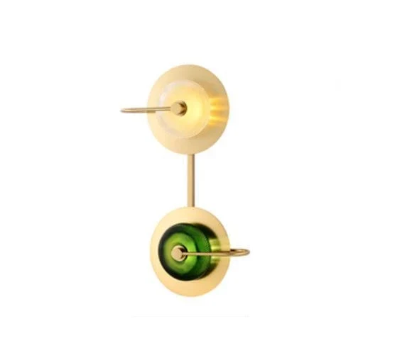 Wattle cirkelvormige moderne art deco wandlamp met LED lampen inbegrepen