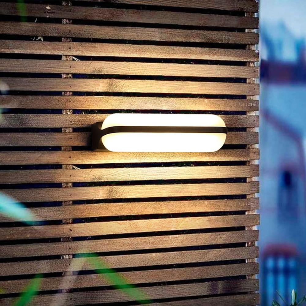Aplique de Parede LED Exterior Impermeável Mondo em Alumínio e Acrílico