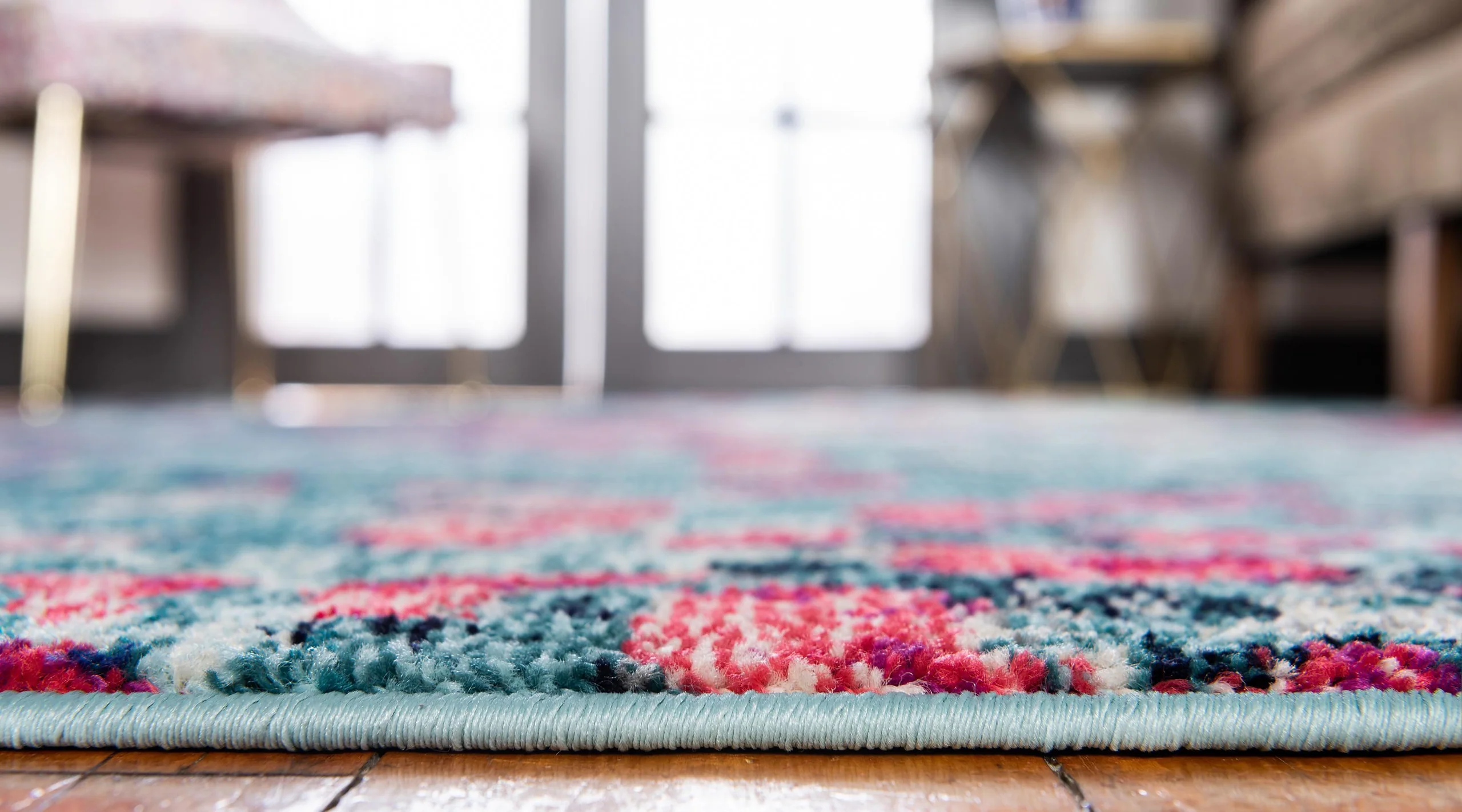 Alfombra moderna con patrón de color Blaise para hogar u oficina