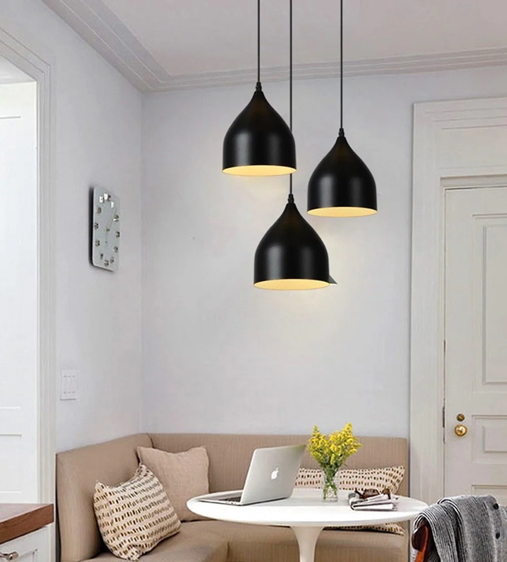 Moderne Scandinavische hanglamp in hoogwaardig ijzer voor gangen en keukens