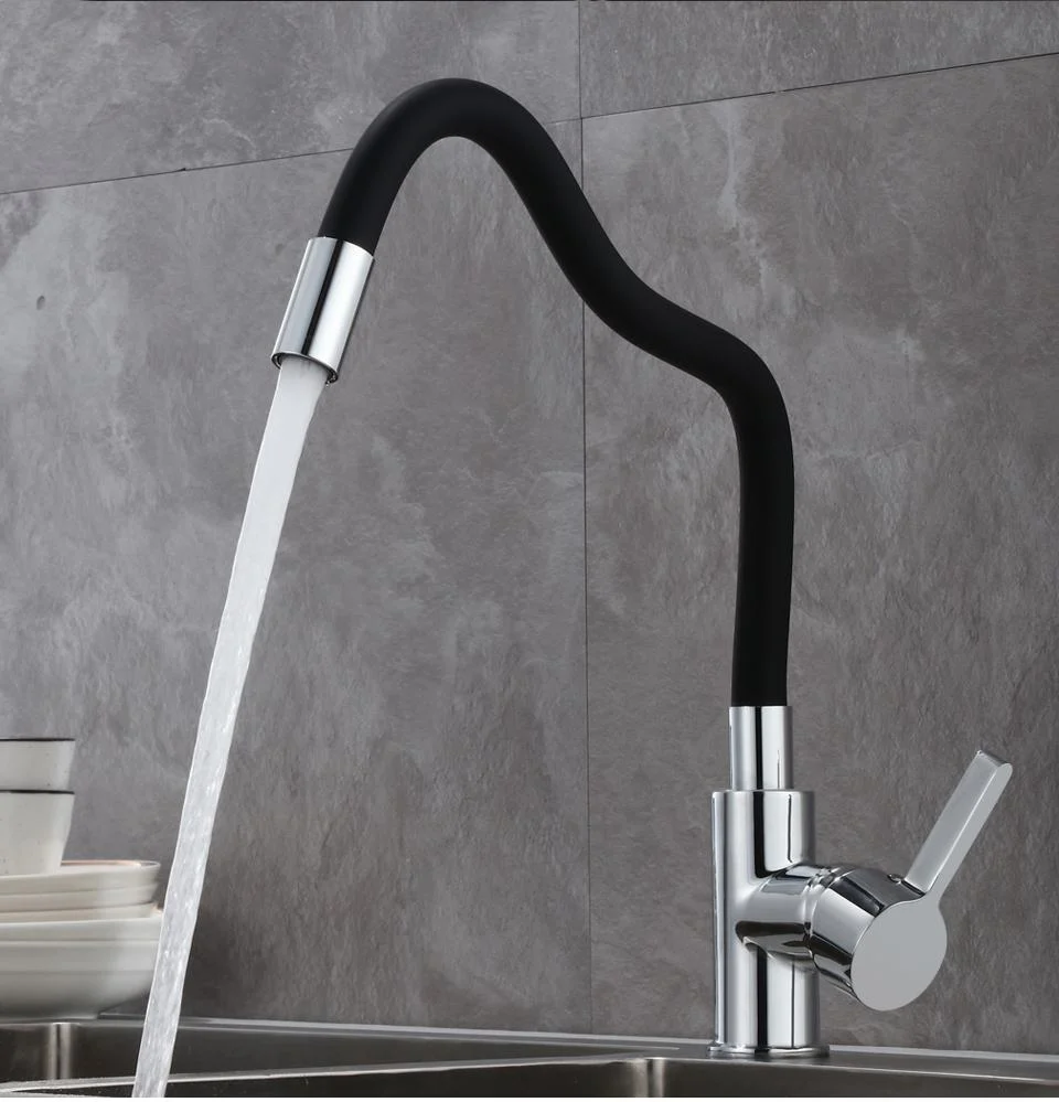 Lodge Rotating Flexible Kitchen Faucet with Pull Down Sprayer