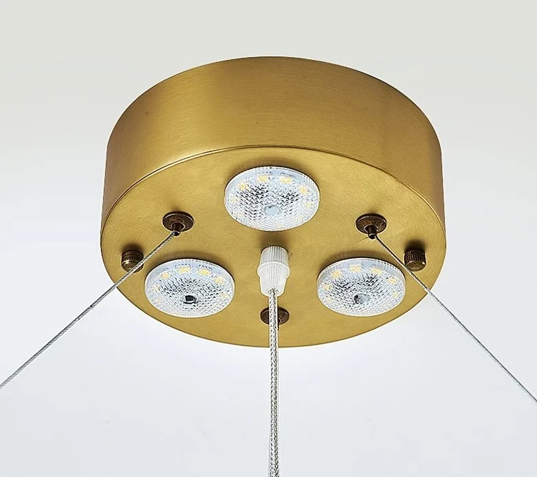 Mignonette Modern Crystal LED Chandelier in Iron Metal