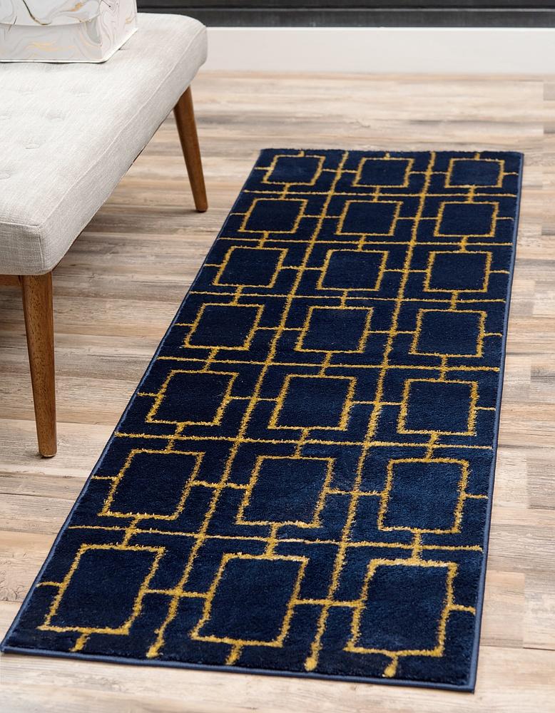 Tappeto di lusso Parker con motivo a cubi di Unique Loom