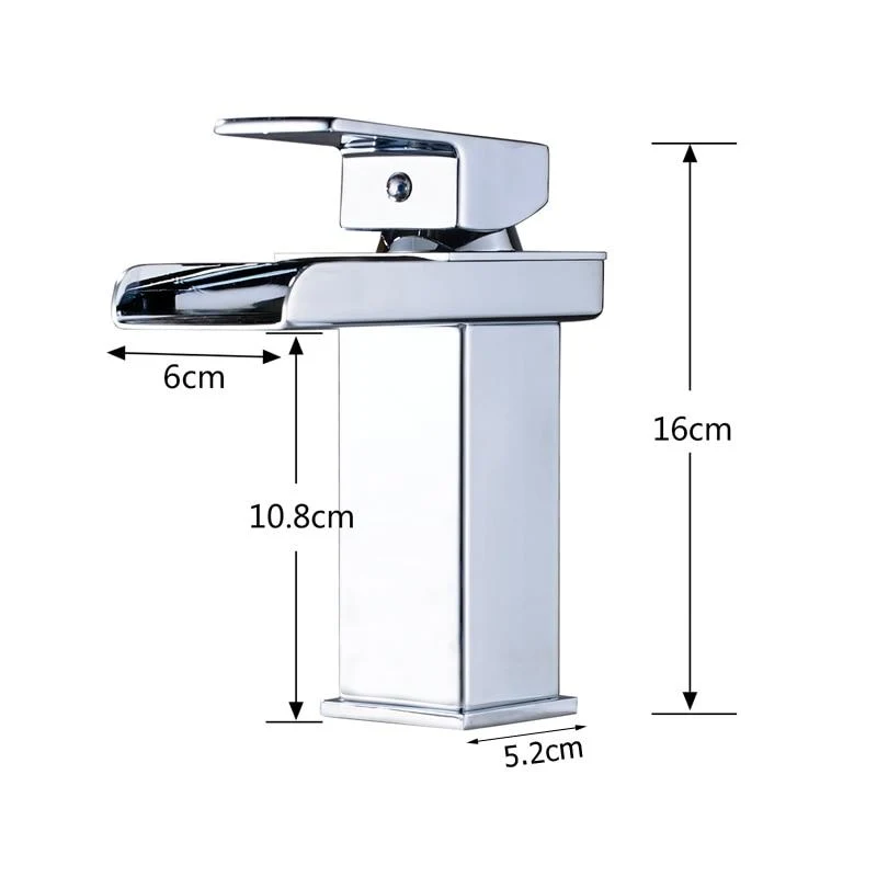 Luxury Brass Vanity Faucet with Single Handle Deck Mount