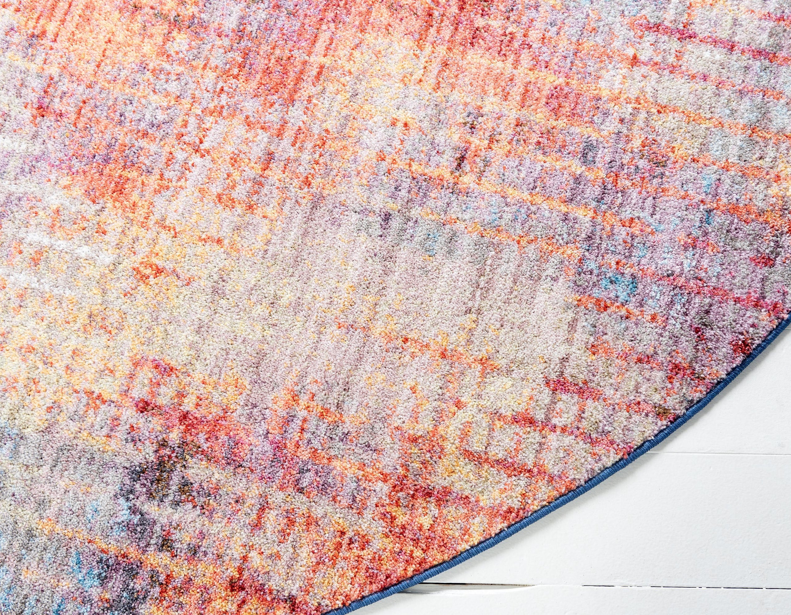 Tapete Macio Moderno com Padrão de Grelha Desbotada Gaige da Unique Loom