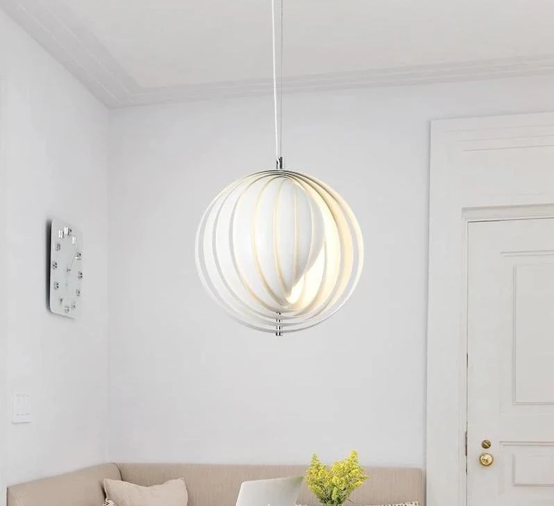 Lámpara colgante modern vintage Hardy de madera y hierro con base ⟦K0⟧