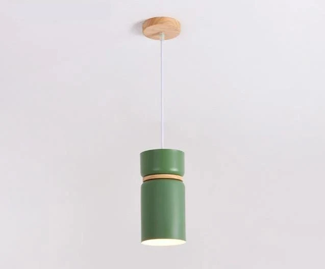 Brantley Modern Nordic LED Pendant Light in Iron and Eco-Friendly Wood