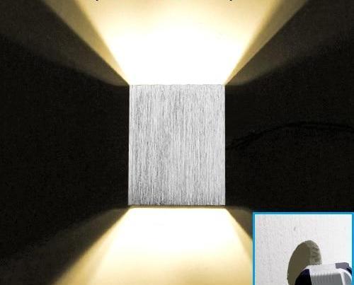 Modern LED Cube Box Wall Lamp in Aluminum for Sleek Wall Lighting