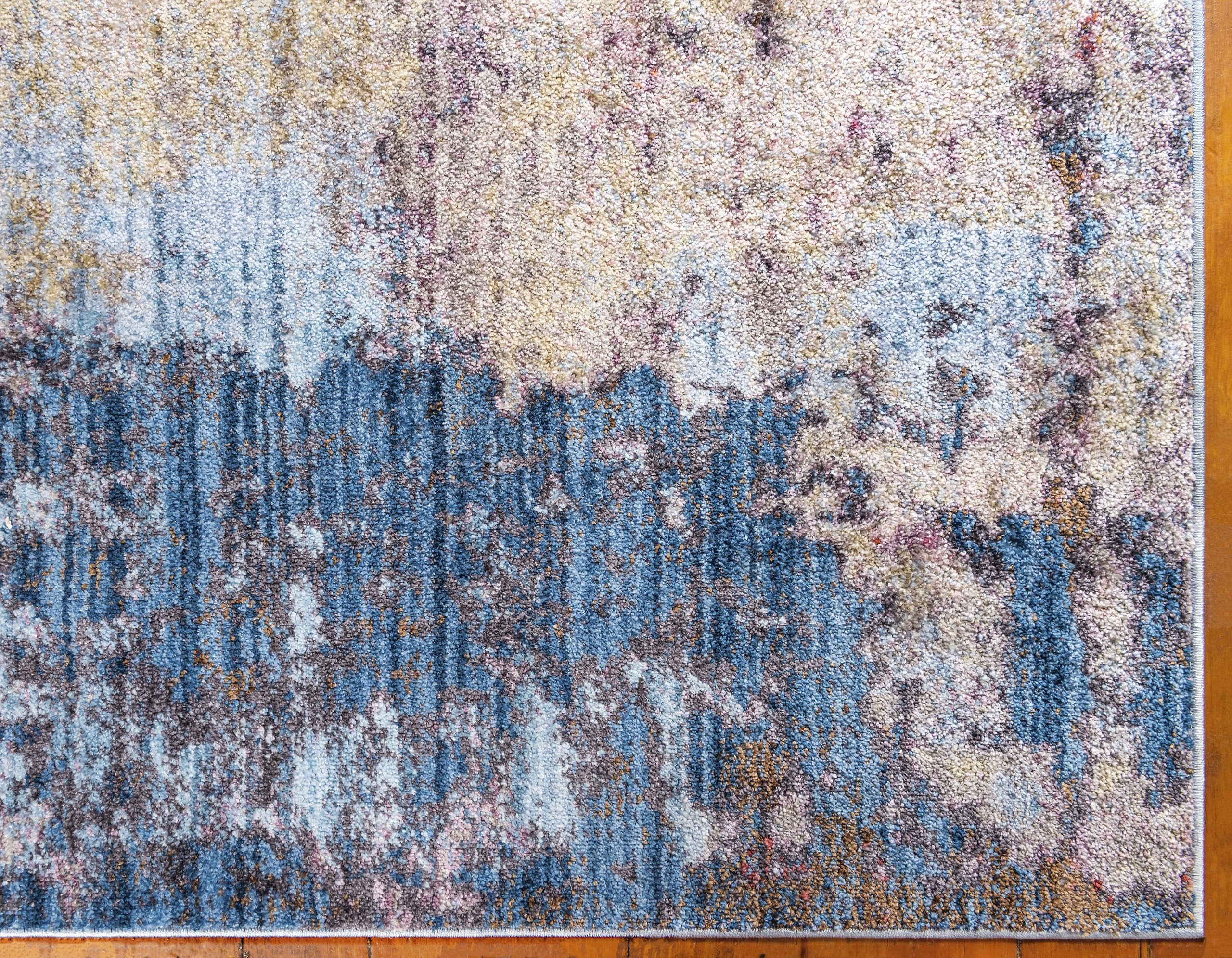 Deon Blue Gray Area Rug by Unique Loom