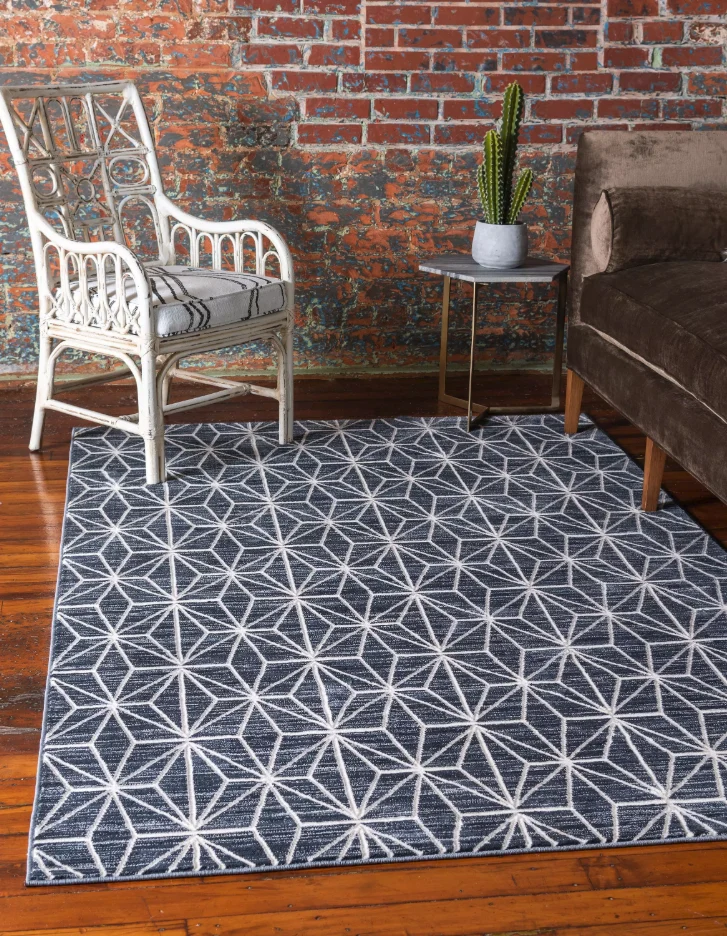 Aaro Geometric Modern Large Rug by Unique Loom