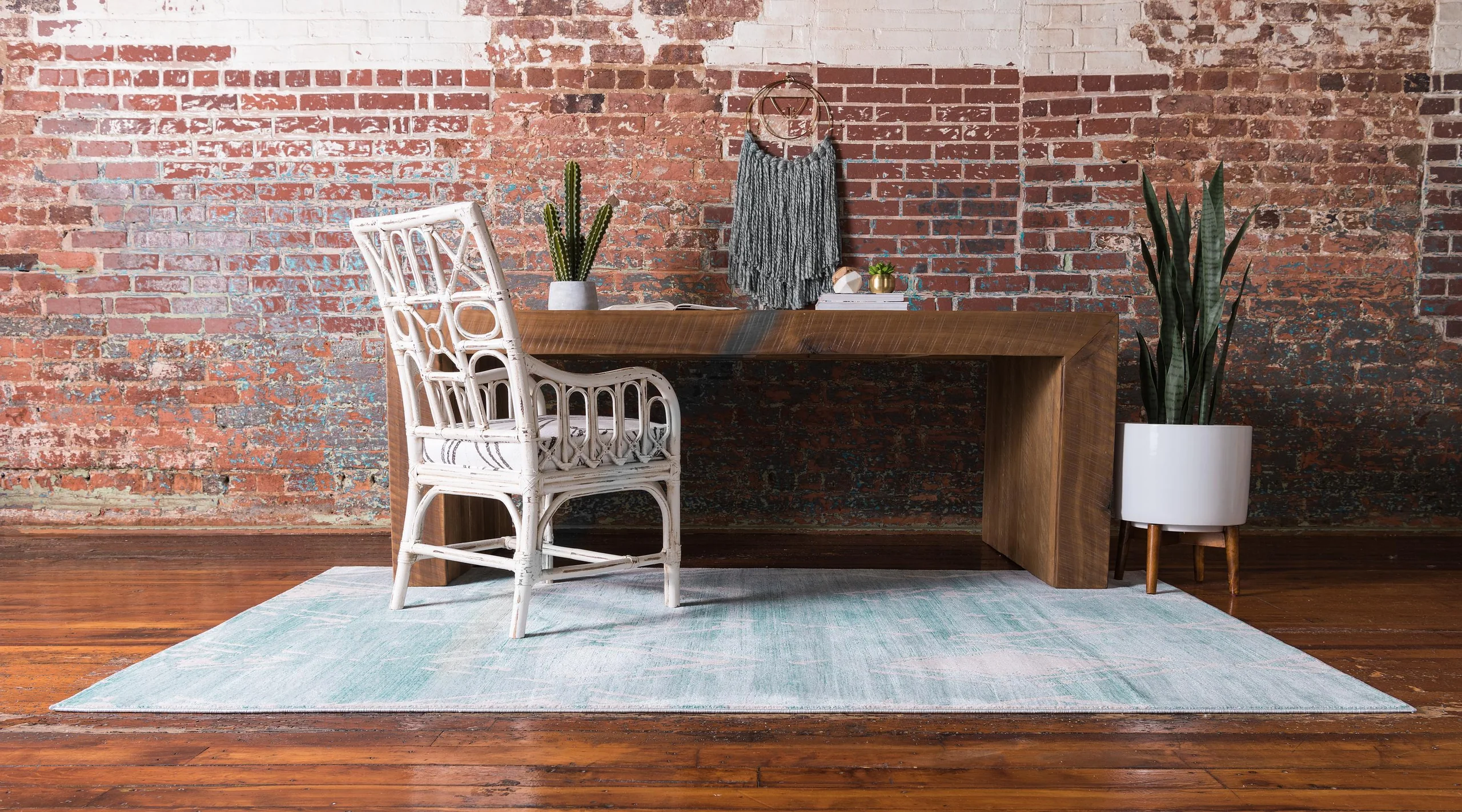 Jakobe Faded Diamond Pattern Area Rug by Unique Loom