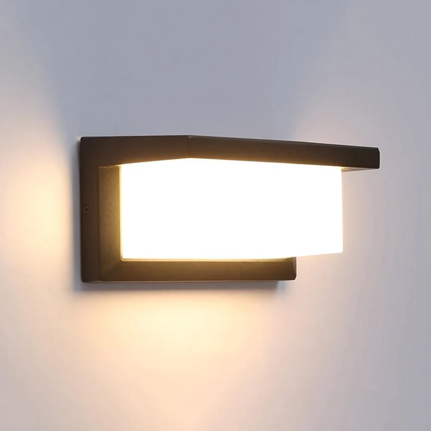 Modern LED Outdoor Block Light in Aluminum, Sold Individually