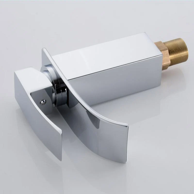 Luxury Brass Vanity Faucet with Single Handle Deck Mount