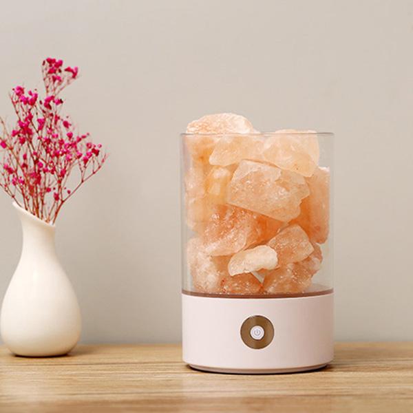 Modus Himalayan Salt Lamp with Touch Control and USB Power