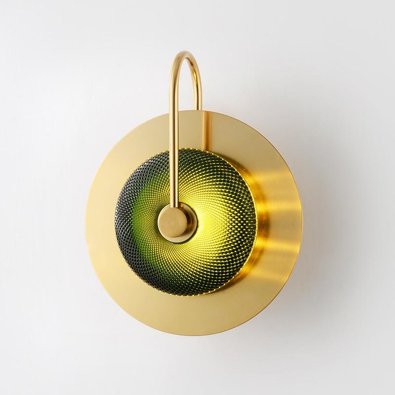 Wattle Circular Modern Art Deco Wall Lamp with LED Bulbs Included