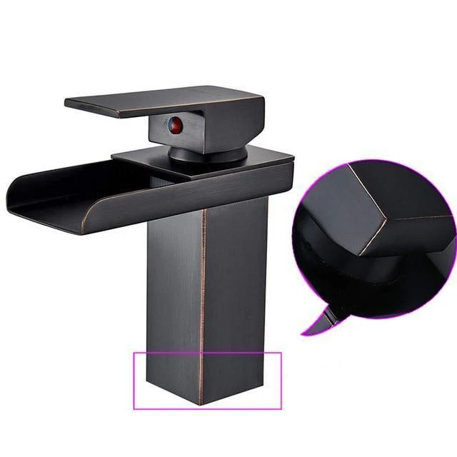 Luxury Brass Vanity Faucet with Single Handle Deck Mount