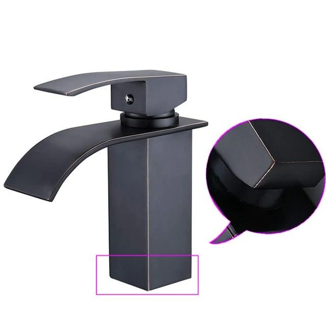 Luxury Brass Vanity Faucet with Single Handle Deck Mount