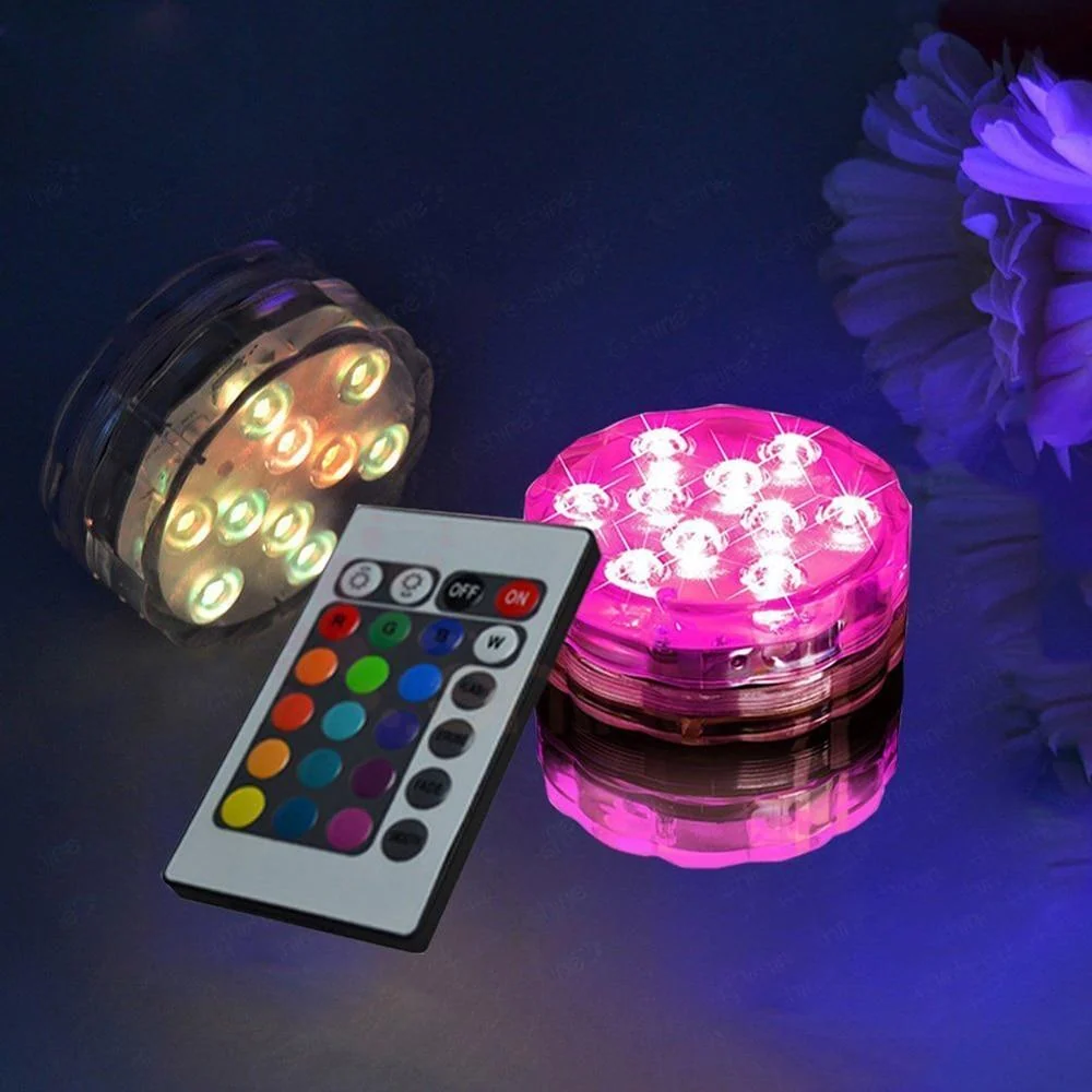 遥控LED灯，16种颜色，防水设计
