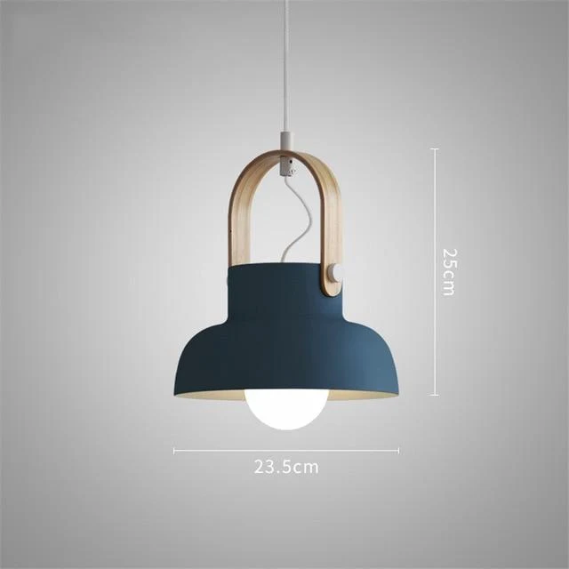Nowoczesne nordyckie lampy wiszące LED Petah z kloszem kopułowym do domu, restauracji lub biura