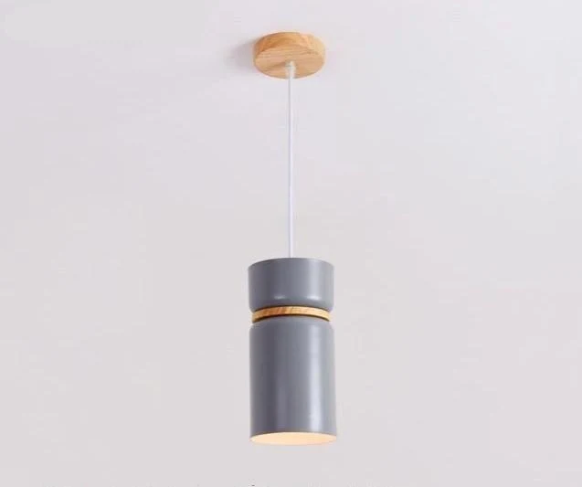 Brantley Modern Nordic LED Pendant Light in Iron and Eco-Friendly Wood