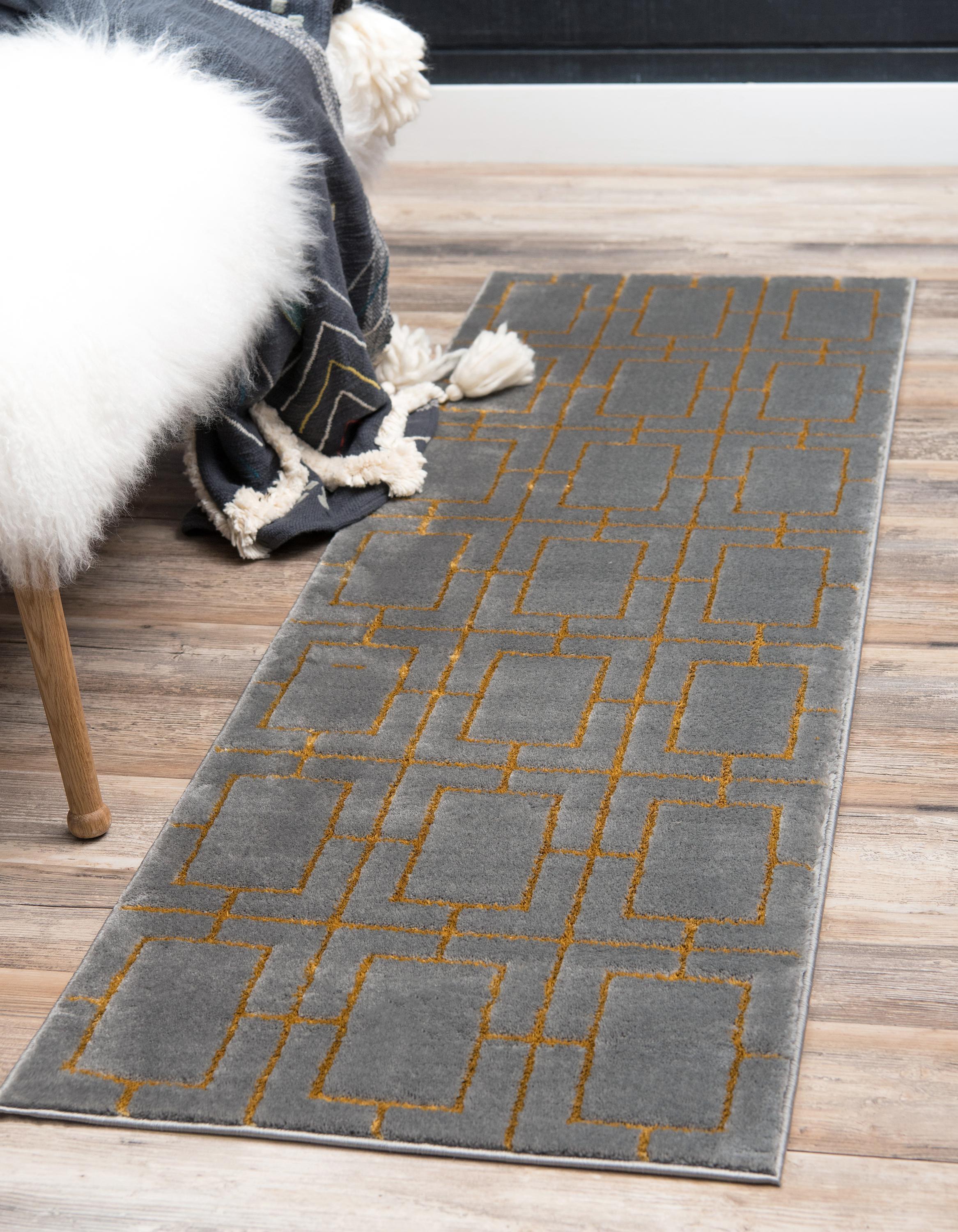 Tappeto di lusso Parker con motivo a cubi di Unique Loom