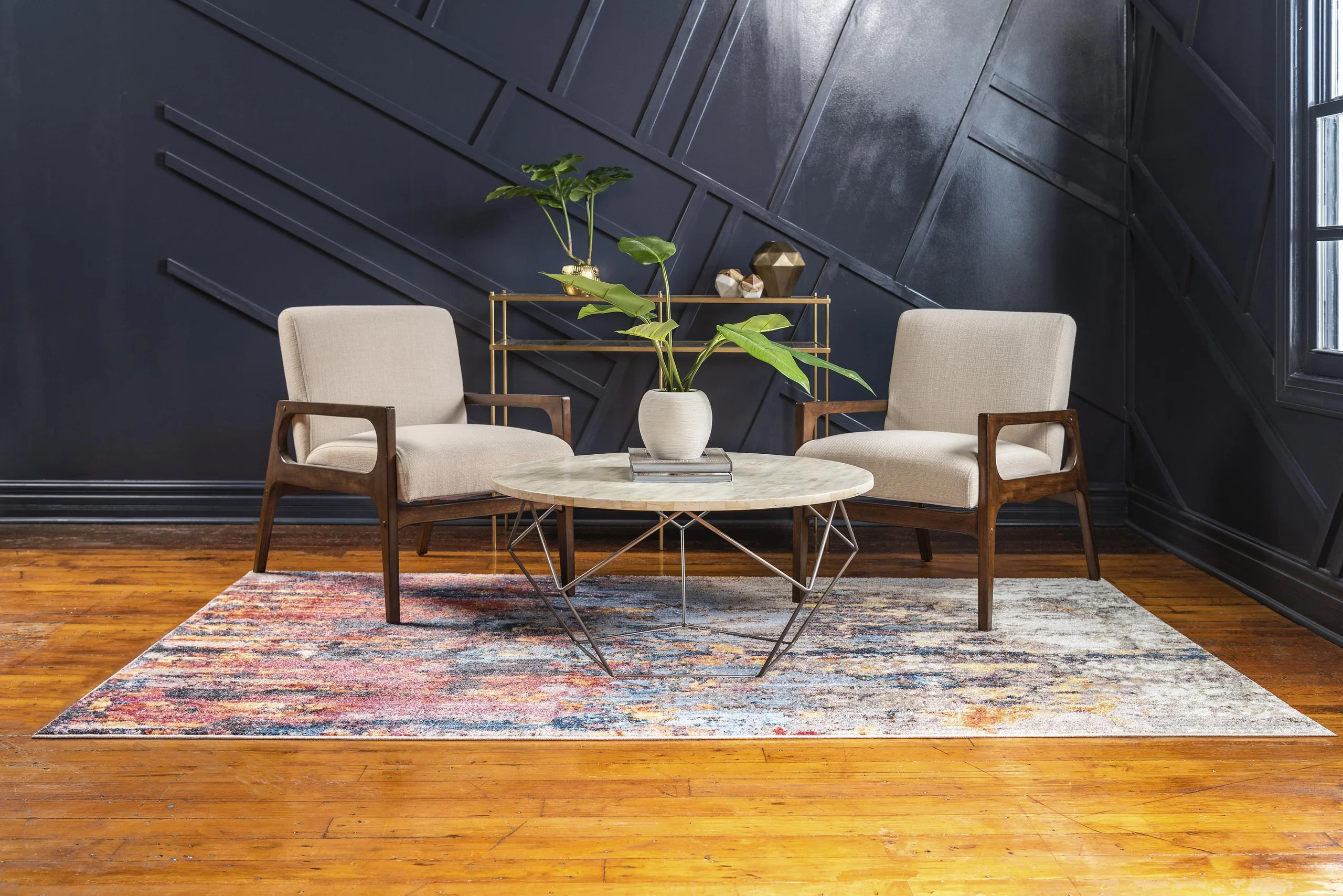 Brice Modern Color Rug from Unique Loom