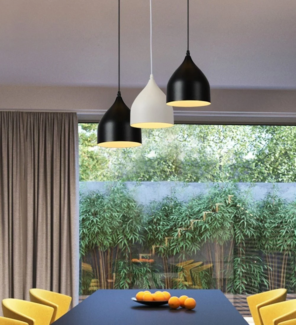 Moderne Scandinavische hanglamp in hoogwaardig ijzer voor gangen en keukens