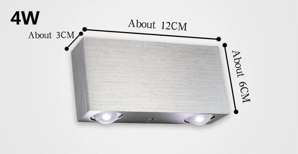 Modern LED Cube Box Wall Lamp in Aluminum for Sleek Wall Lighting